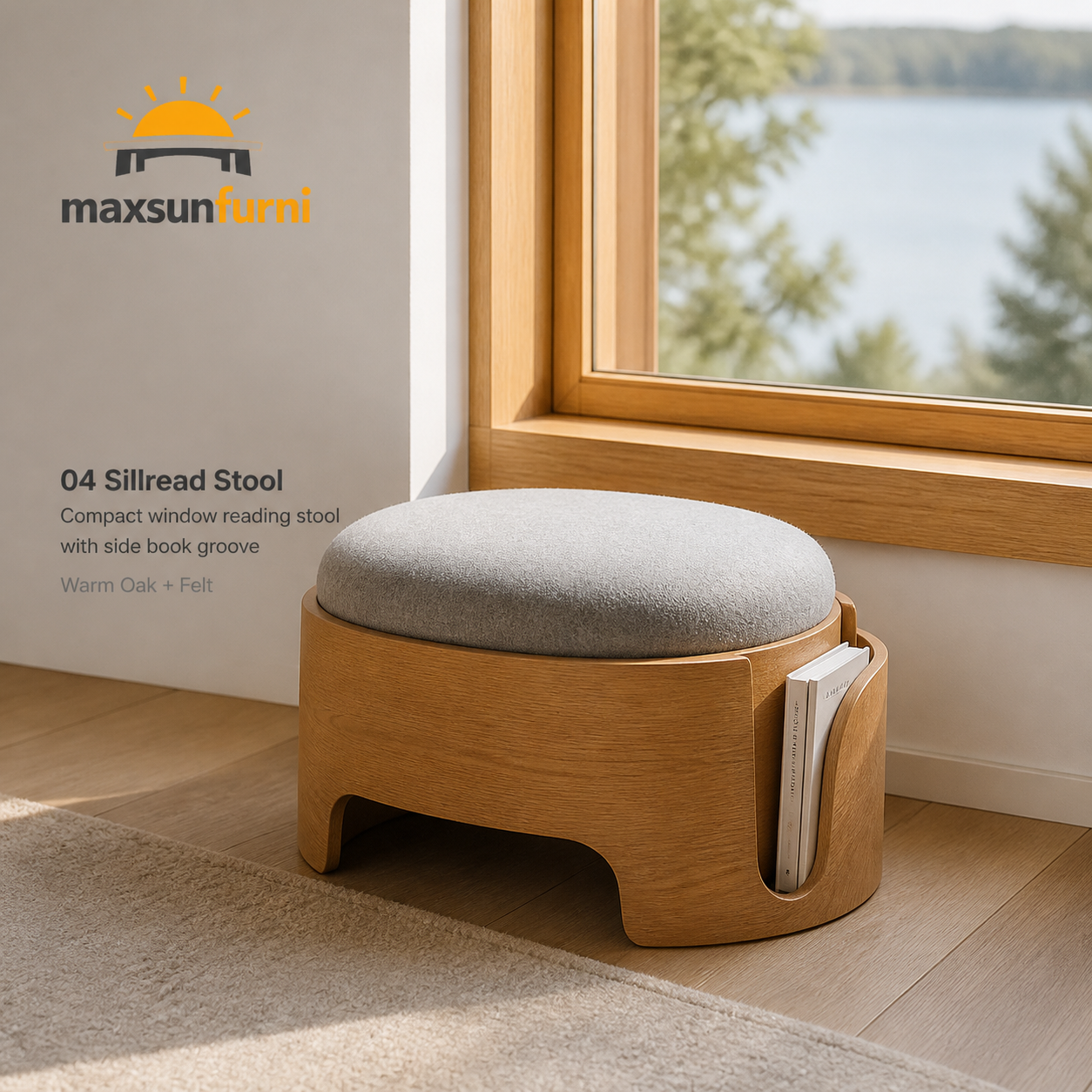 Maxsunfurni™ SillRead Stool