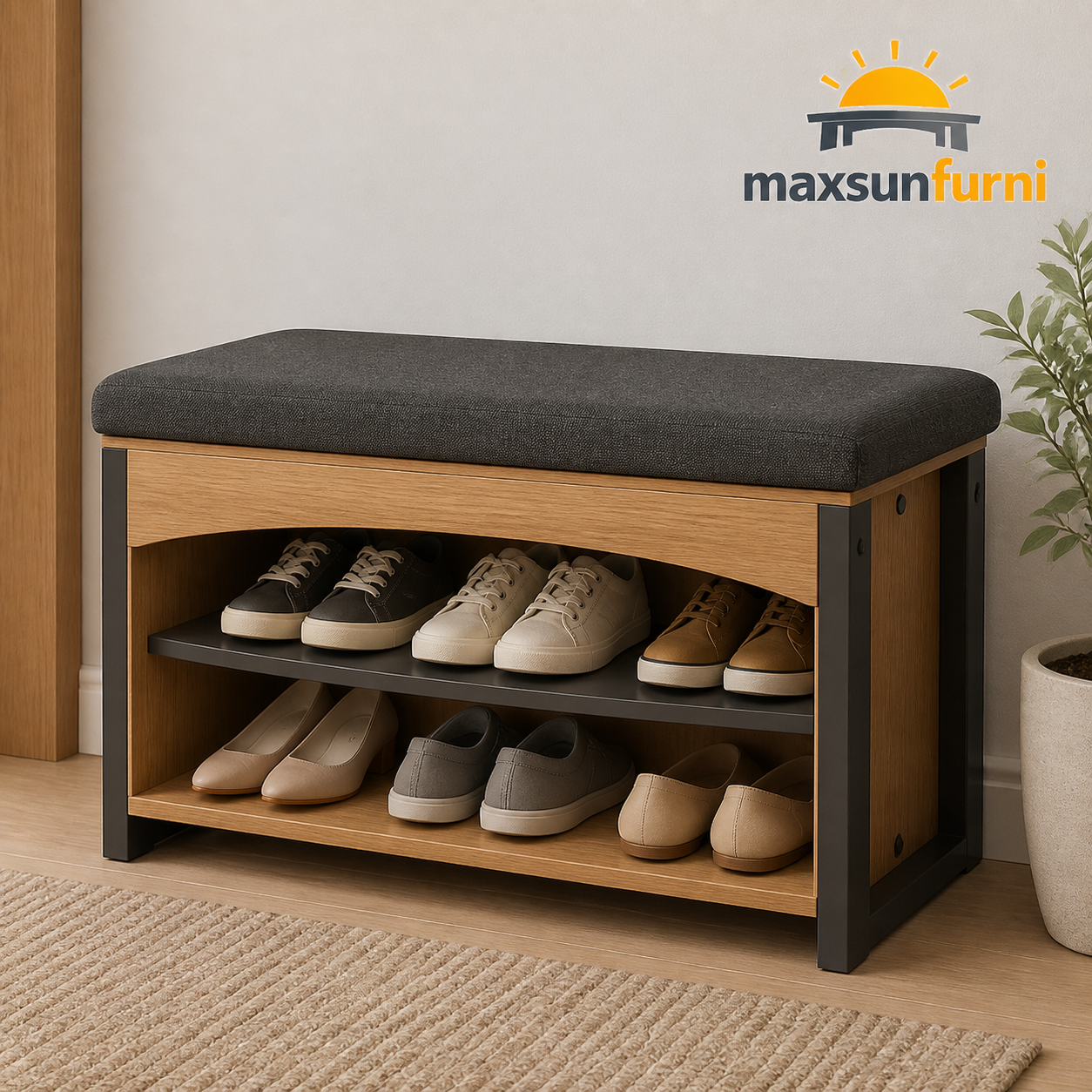 Maxsunfurni™ EntryRise Shoe Bench